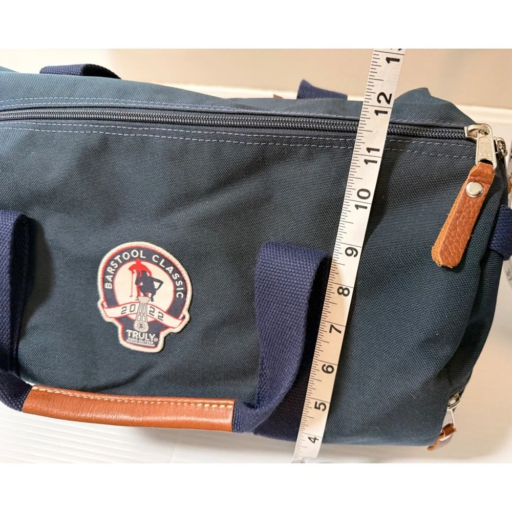 Peter Millar Barstool Classic 2022 Duffle Bag‎ Navy Canvas Leather Trim